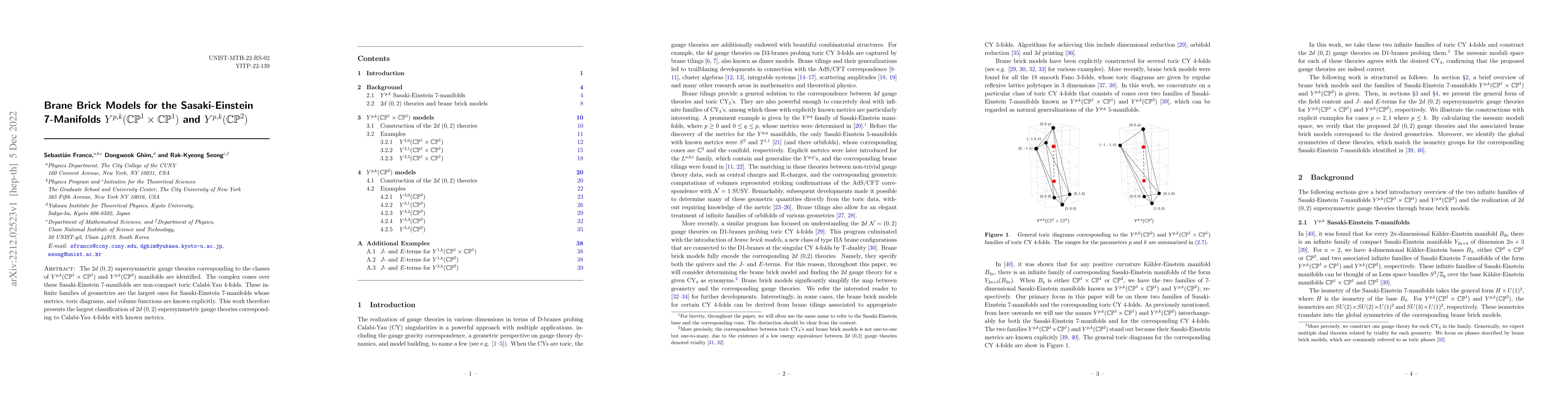 Thumbnail for Brane Brick Models for the Sasaki-Einstein 7-Manifolds Y^{p,k}(CP^1 x
  CP^1) and Y^{p,k}(CP^2)