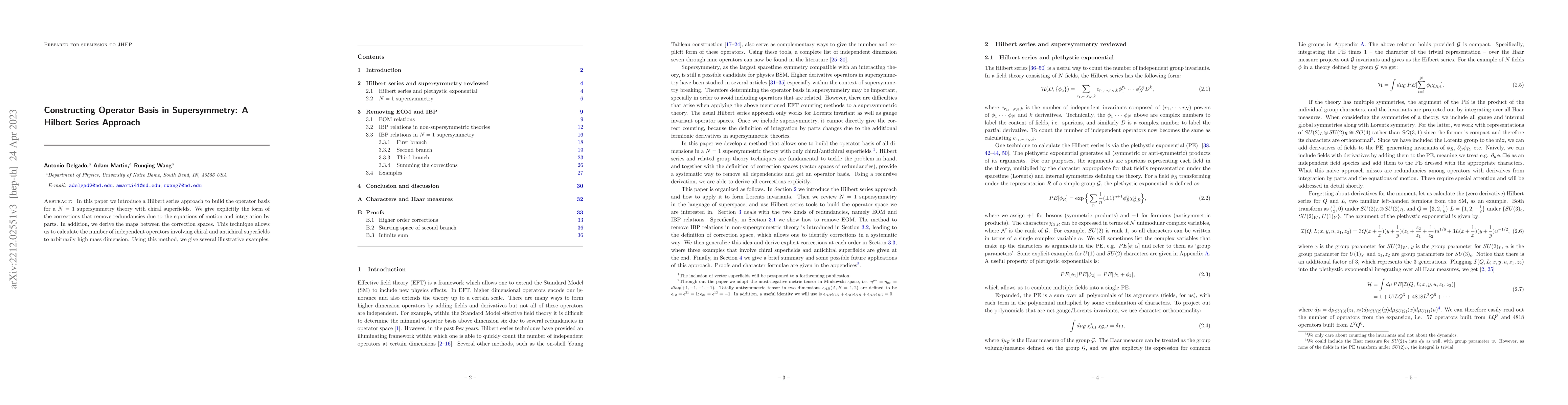 Thumbnail for Constructing Operator Basis in Supersymmetry: A Hilbert Series Approach