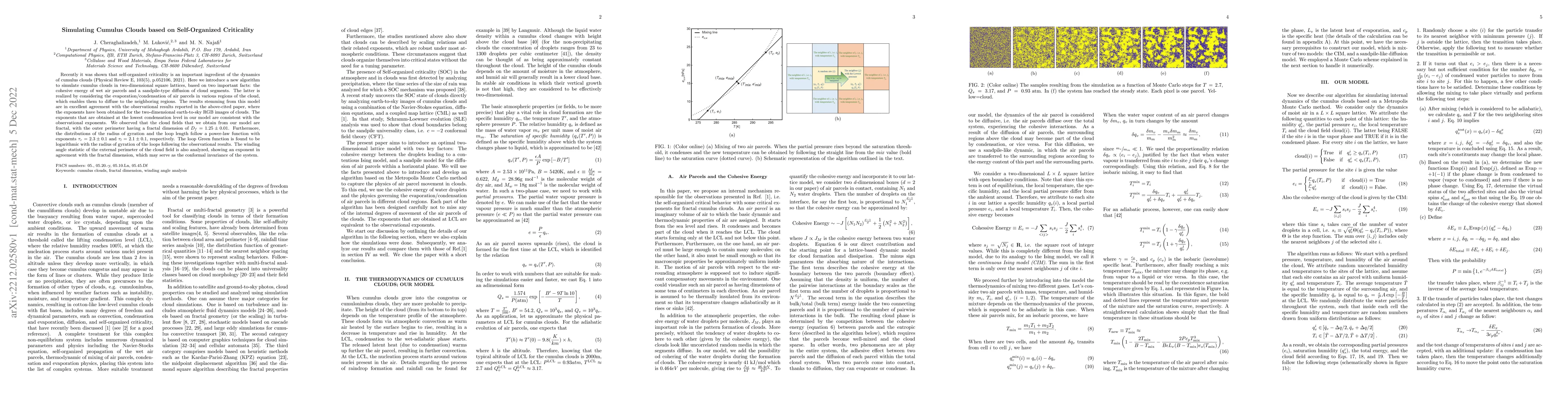 Thumbnail for Simulating Cumulus Clouds based on Self-Organized Criticality