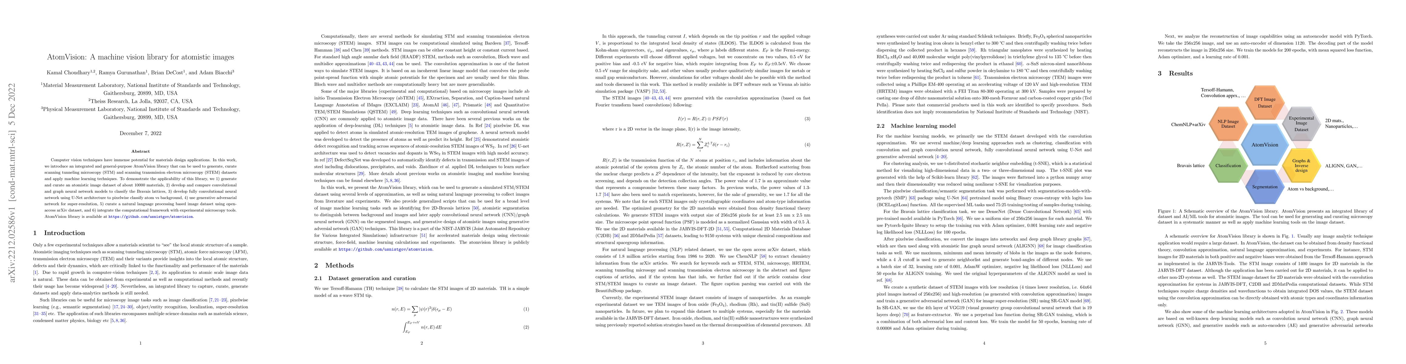 Thumbnail for AtomVision: A machine vision library for atomistic images