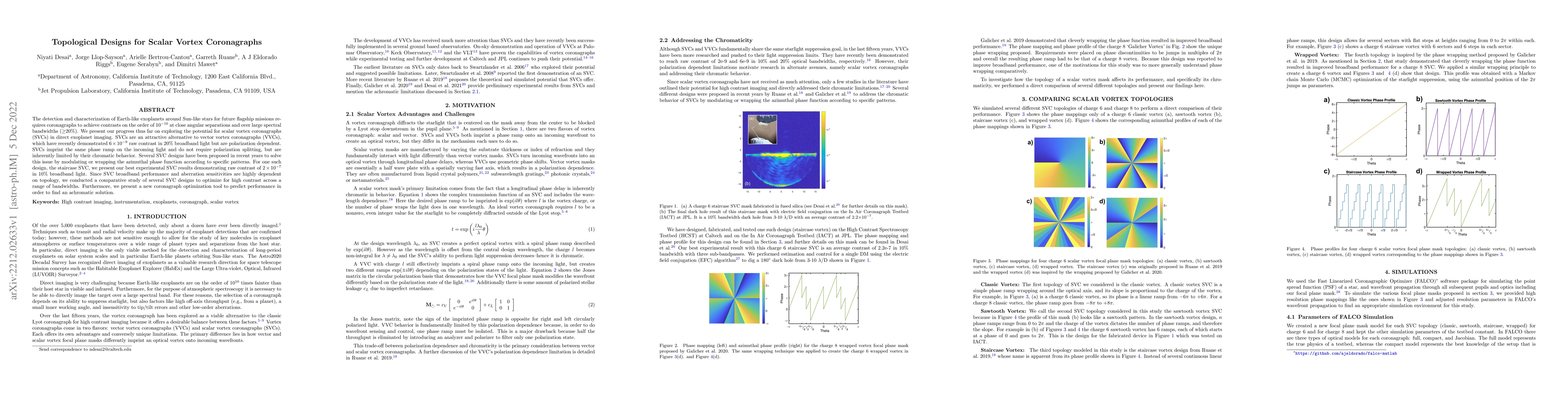 Thumbnail for Topological Designs for Scalar Vortex Coronagraphs