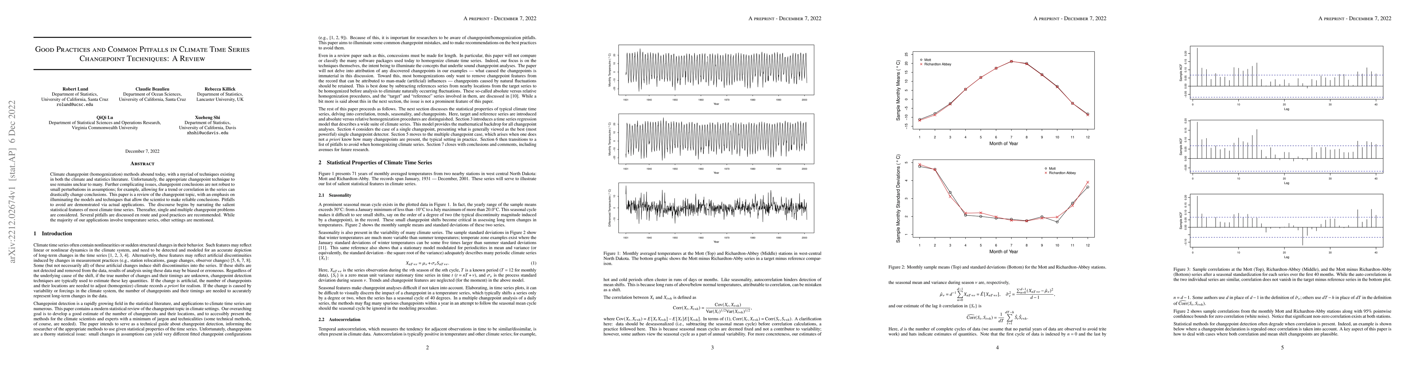 Thumbnail for Good Practices and Common Pitfalls in Climate Time Series Changepoint
  Techniques: A Review