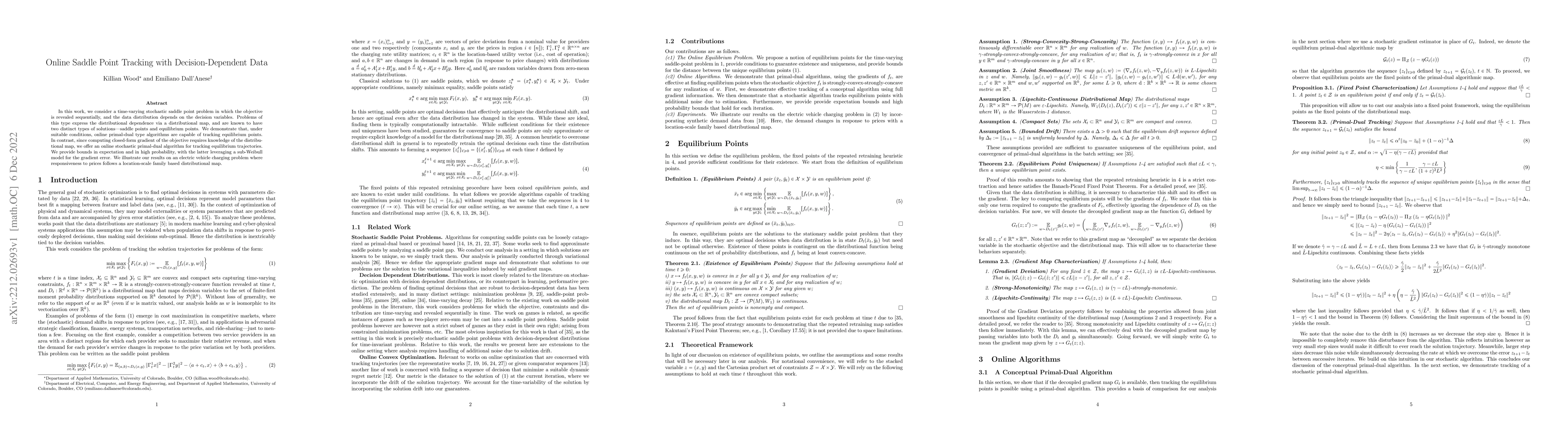 Thumbnail for Online Saddle Point Tracking with Decision-Dependent Data