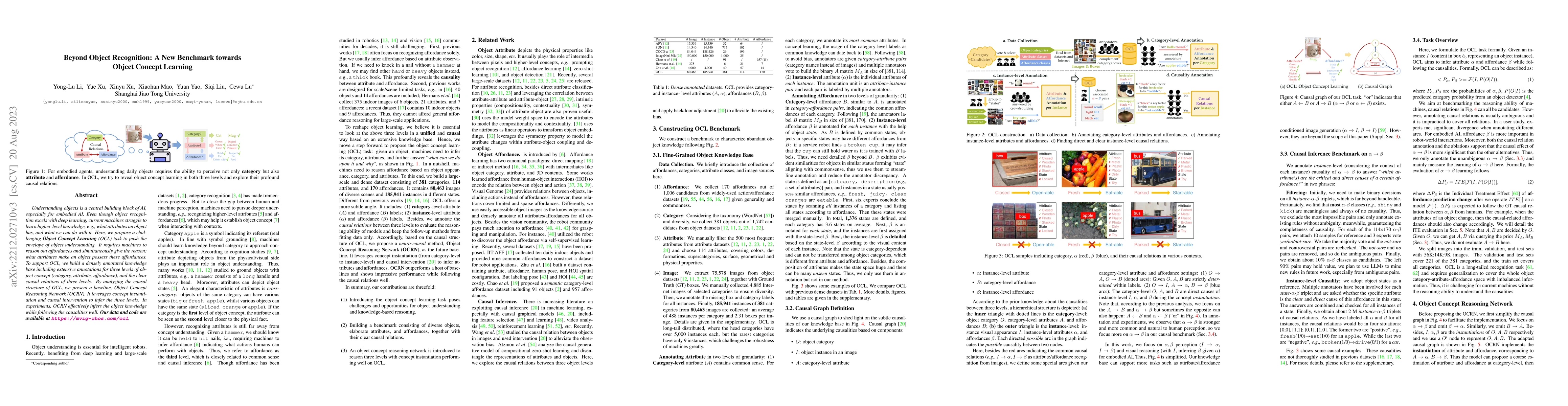 Thumbnail for Beyond Object Recognition: A New Benchmark towards Object Concept
  Learning