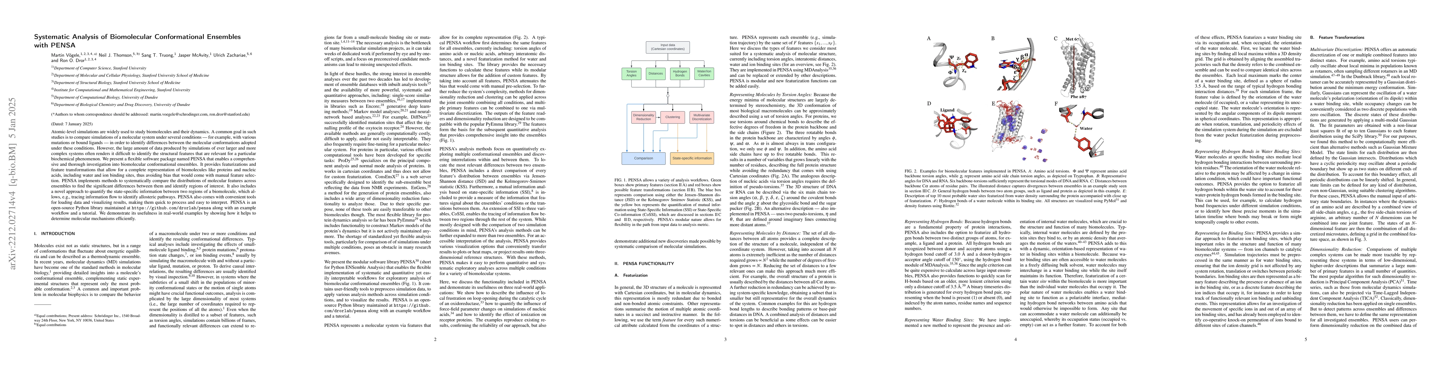 Thumbnail for Systematic Analysis of Biomolecular Conformational Ensembles with PENSA