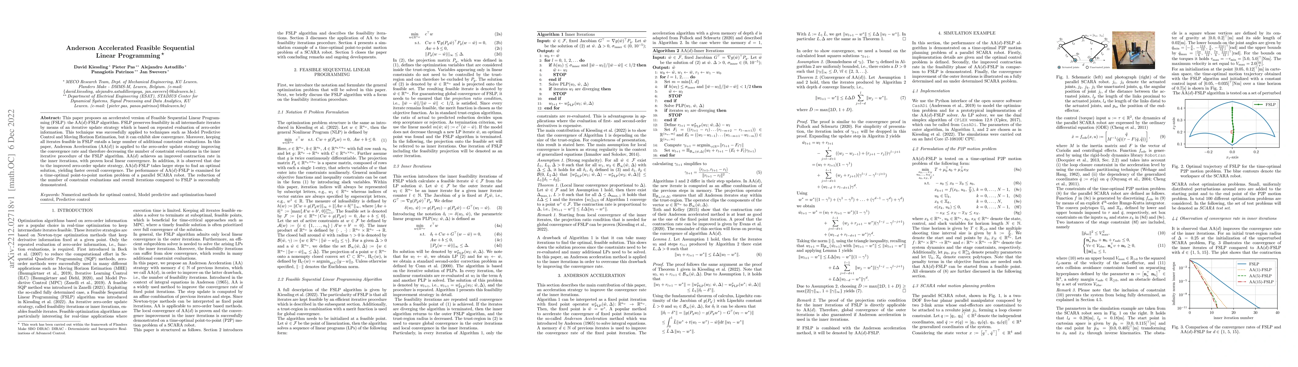 Thumbnail for Anderson Accelerated Feasible Sequential Linear Programming