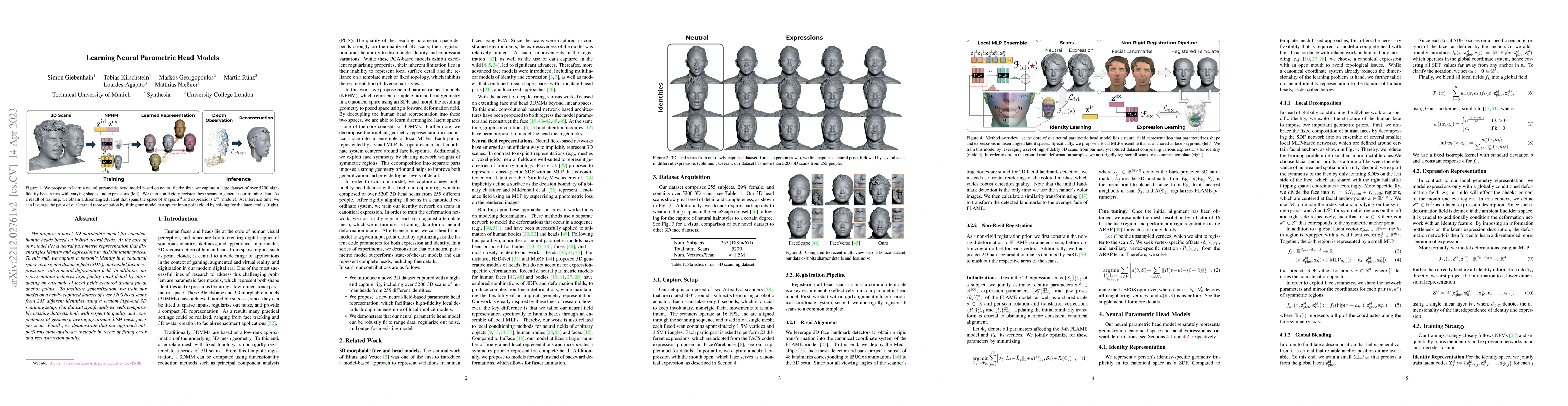 Thumbnail for Learning Neural Parametric Head Models