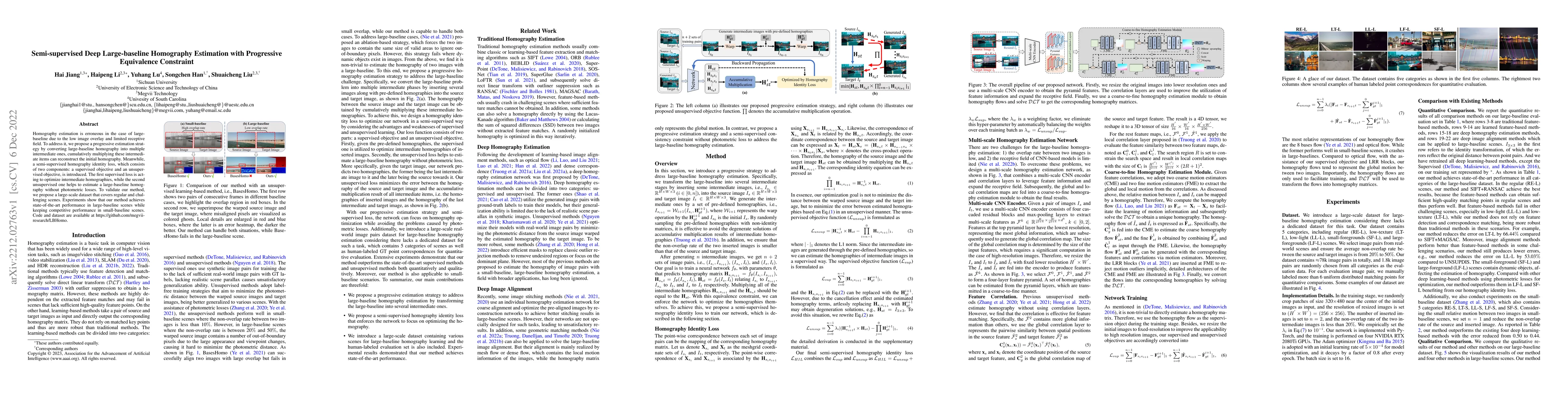 Thumbnail for Semi-supervised Deep Large-baseline Homography Estimation with
  Progressive Equivalence Constraint