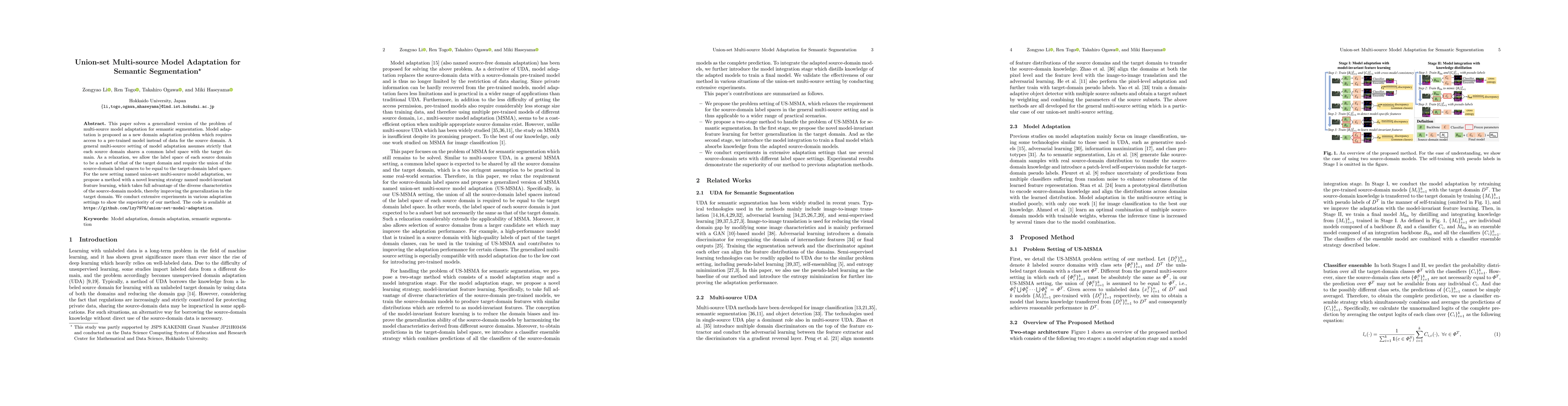 Thumbnail for Union-set Multi-source Model Adaptation for Semantic Segmentation