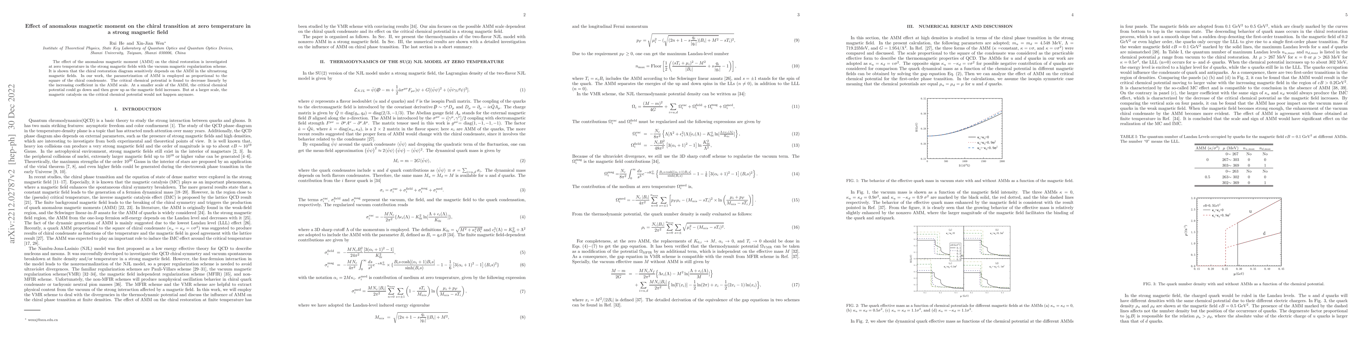 Thumbnail for Effect of anomalous magnetic moment on the chiral transition at zero
  temperature in a strong magnetic field