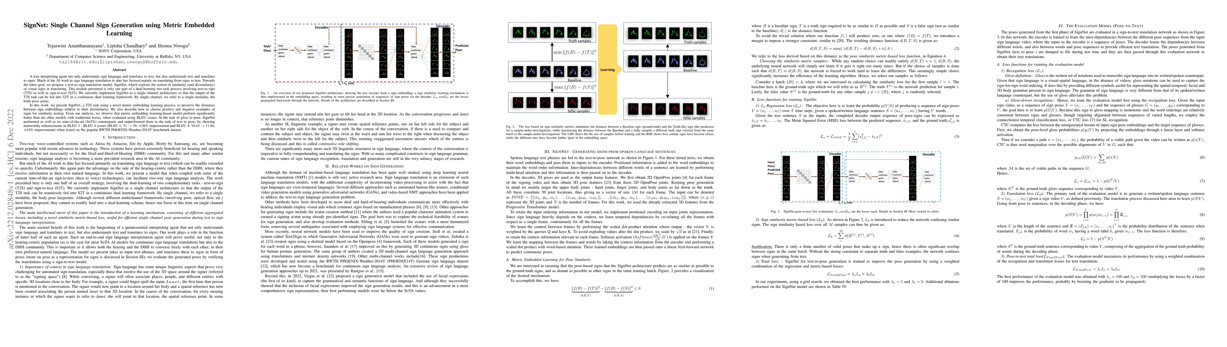 Thumbnail for SignNet: Single Channel Sign Generation using Metric Embedded Learning