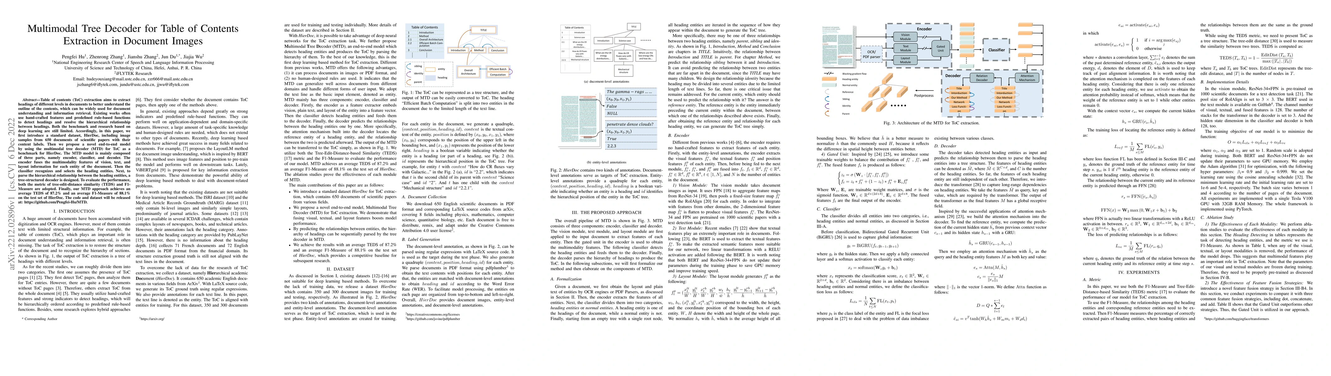 Thumbnail for Multimodal Tree Decoder for Table of Contents Extraction in Document
  Images