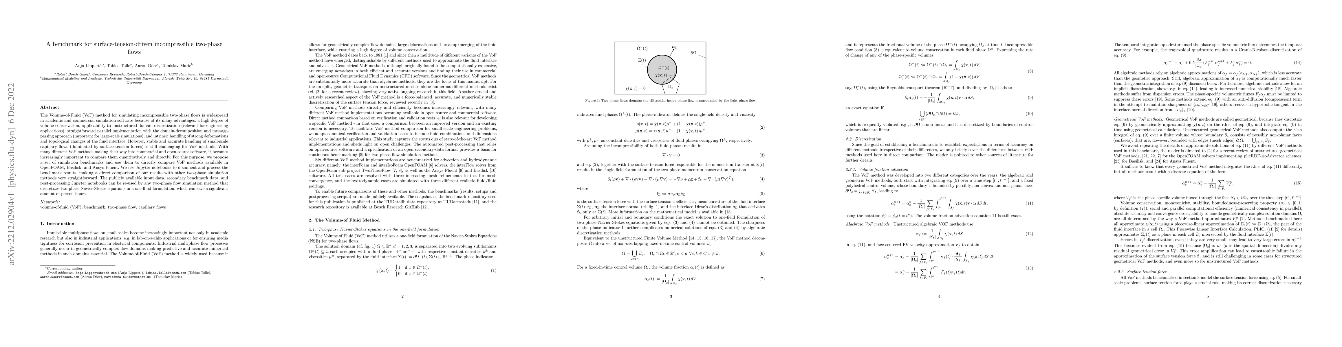 Thumbnail for A benchmark for surface-tension-driven incompressible two-phase flows