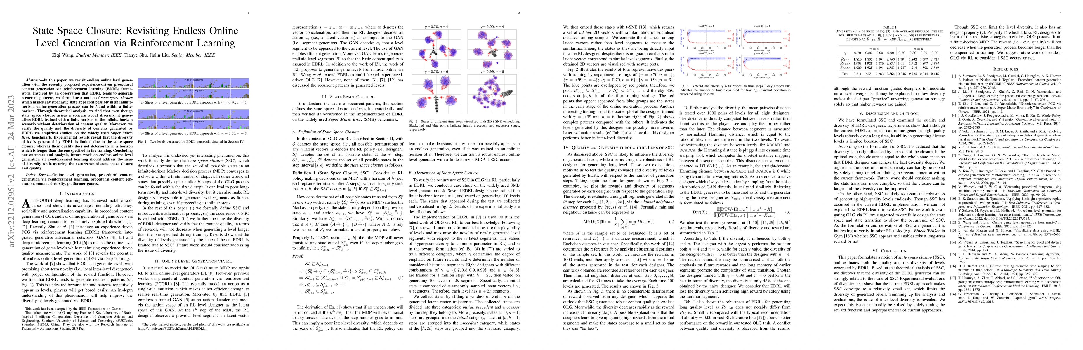 Thumbnail for State Space Closure: Revisiting Endless Online Level Generation via
  Reinforcement Learning
