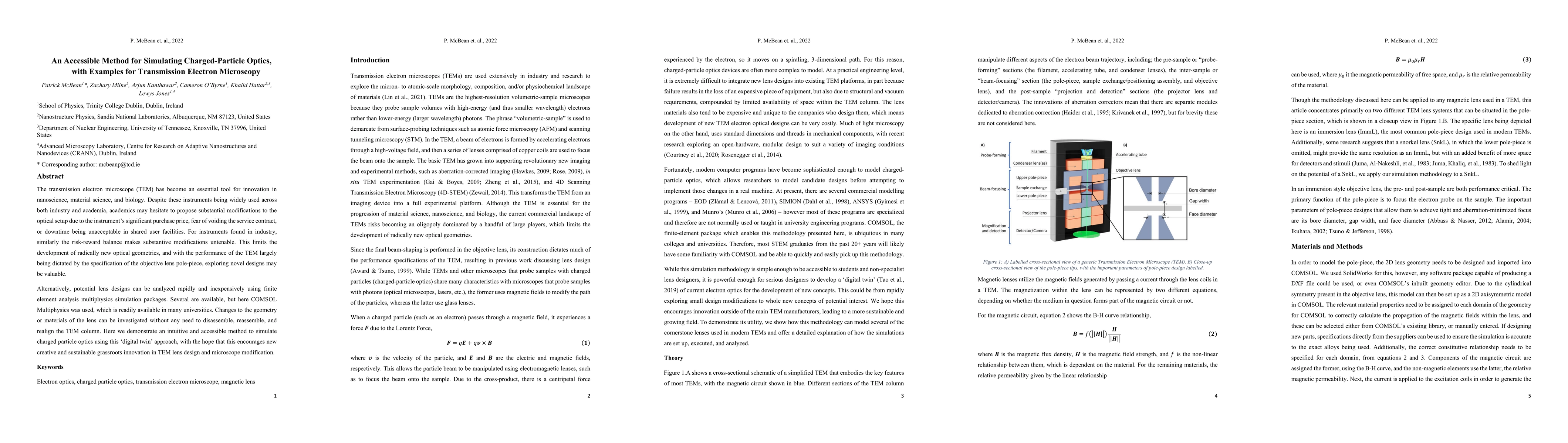 Thumbnail for An Accessible Method for Simulating Charged-Particle Optics, with
  Examples for Transmission Electron Microscopy