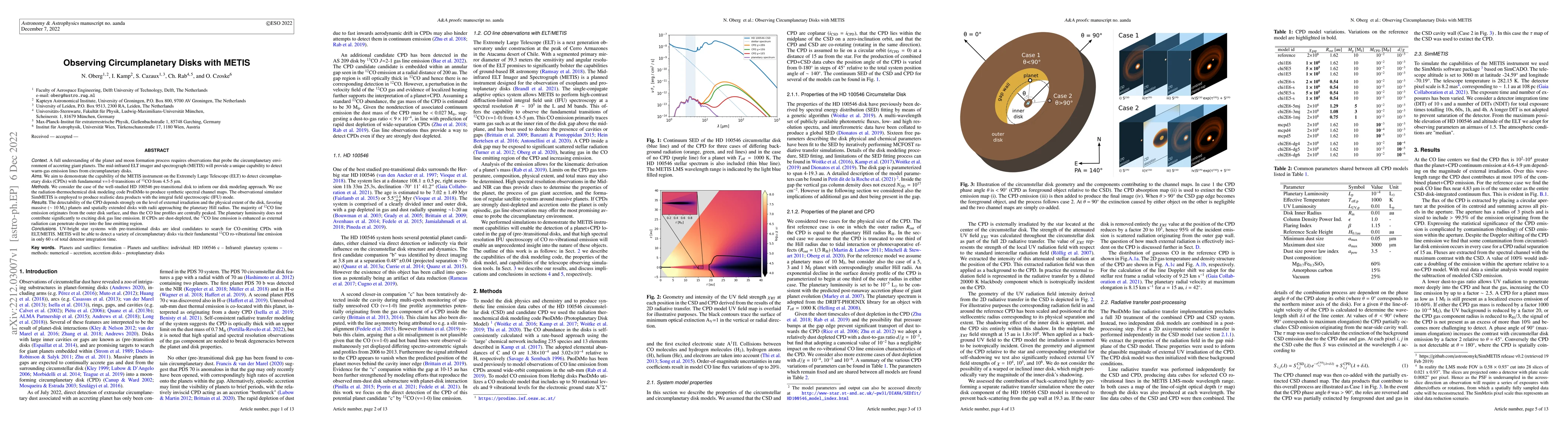 Thumbnail for Observing Circumplanetary Disks with METIS