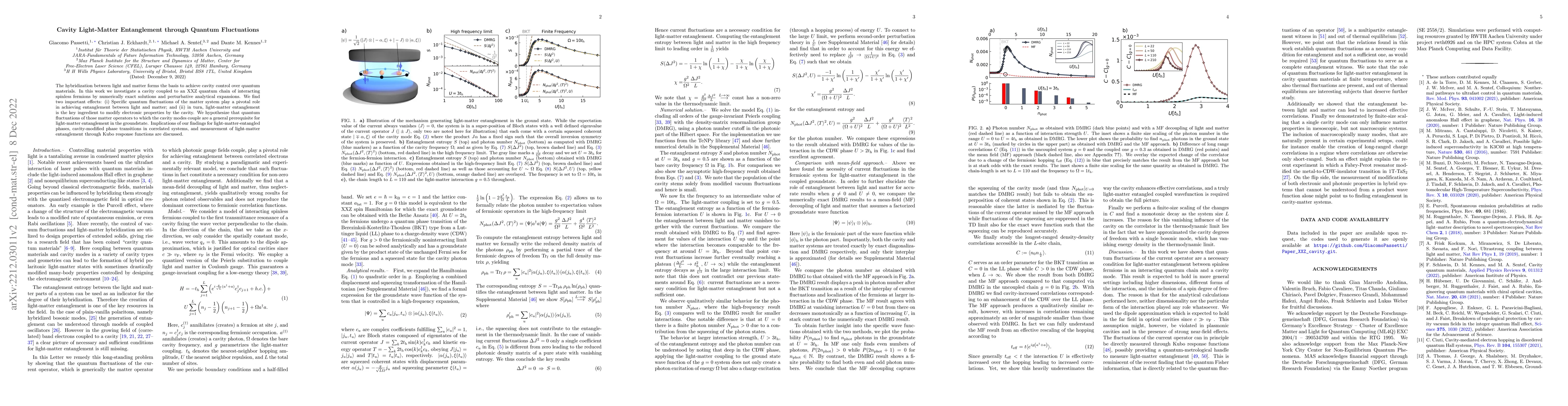 Thumbnail for Cavity Light-Matter Entanglement through Quantum Fluctuations