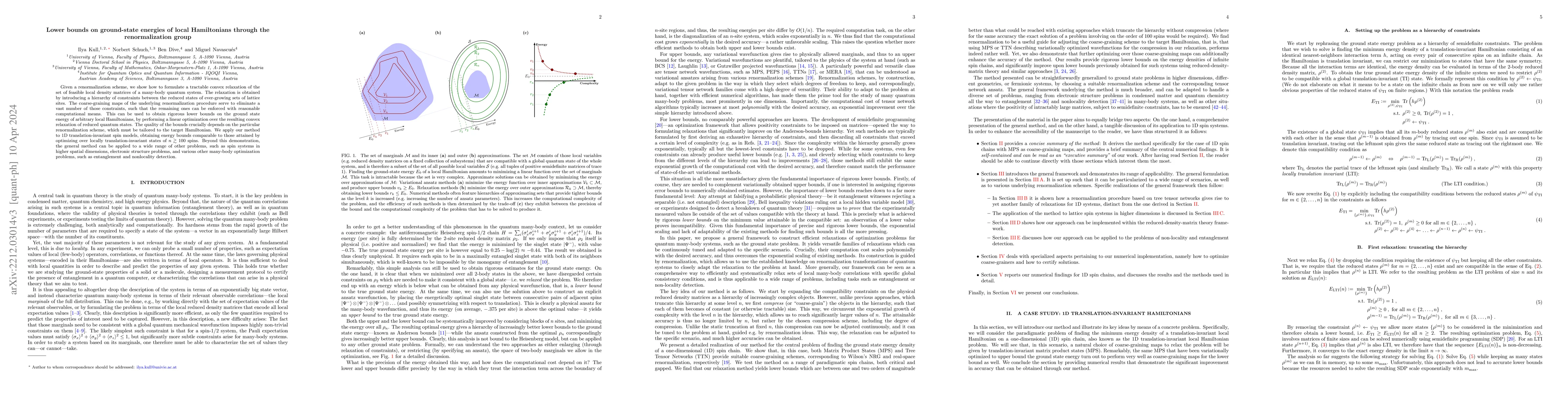 Thumbnail for Lower Bounding Ground-State Energies of Local Hamiltonians Through the
  Renormalization Group
