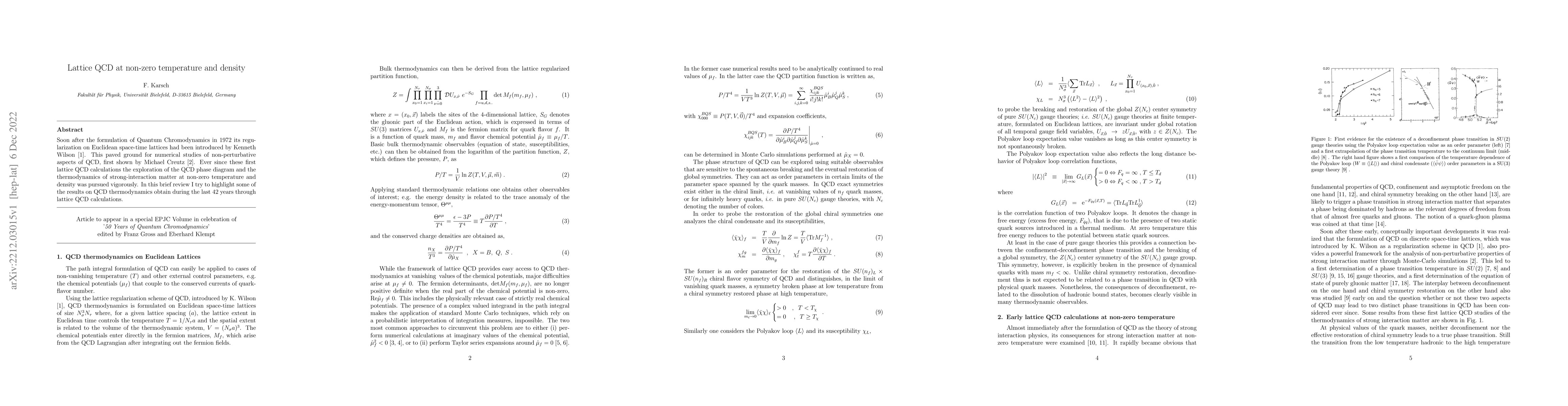 Thumbnail for Lattice QCD at non-zero temperature and density