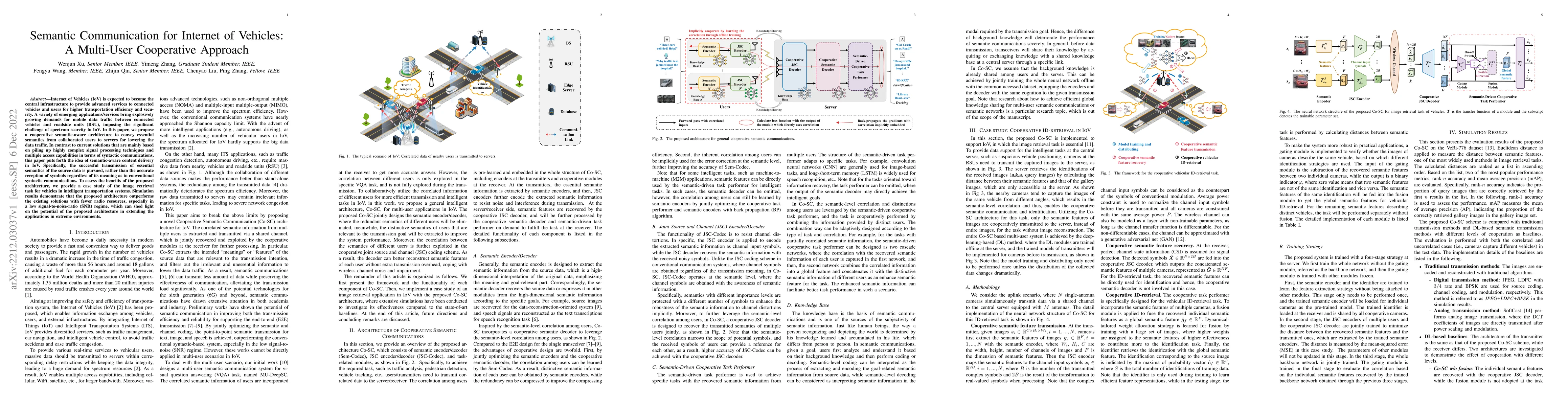 Thumbnail for Semantic Communication for Internet of Vehicles: A Multi-User
  Cooperative Approach