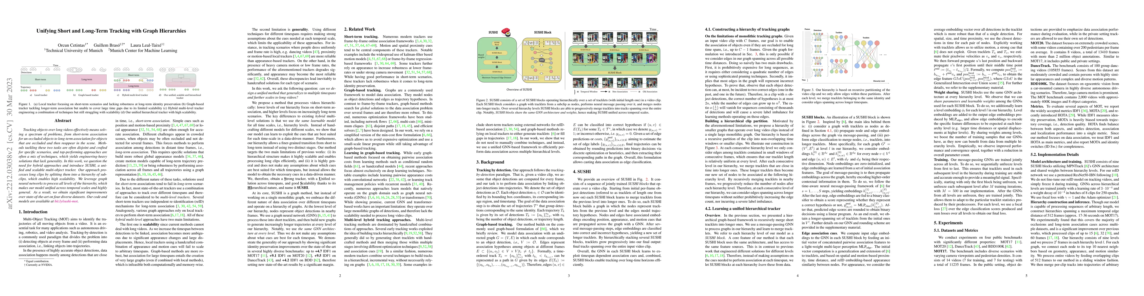 Thumbnail for Unifying Short and Long-Term Tracking with Graph Hierarchies