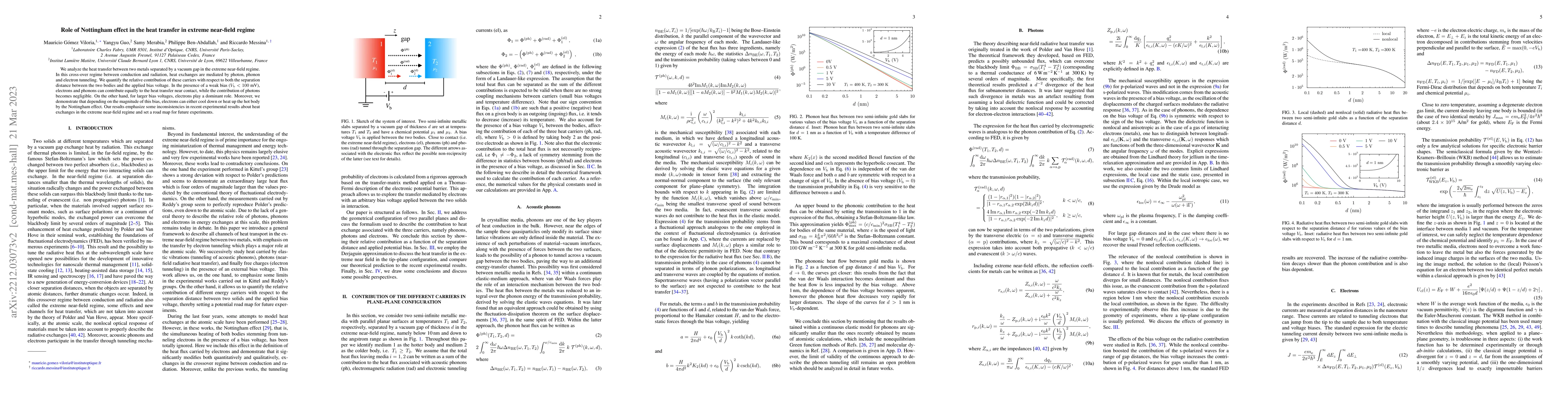 Thumbnail for Role of Nottingham effect in the heat transfer in extreme near-field
  regime