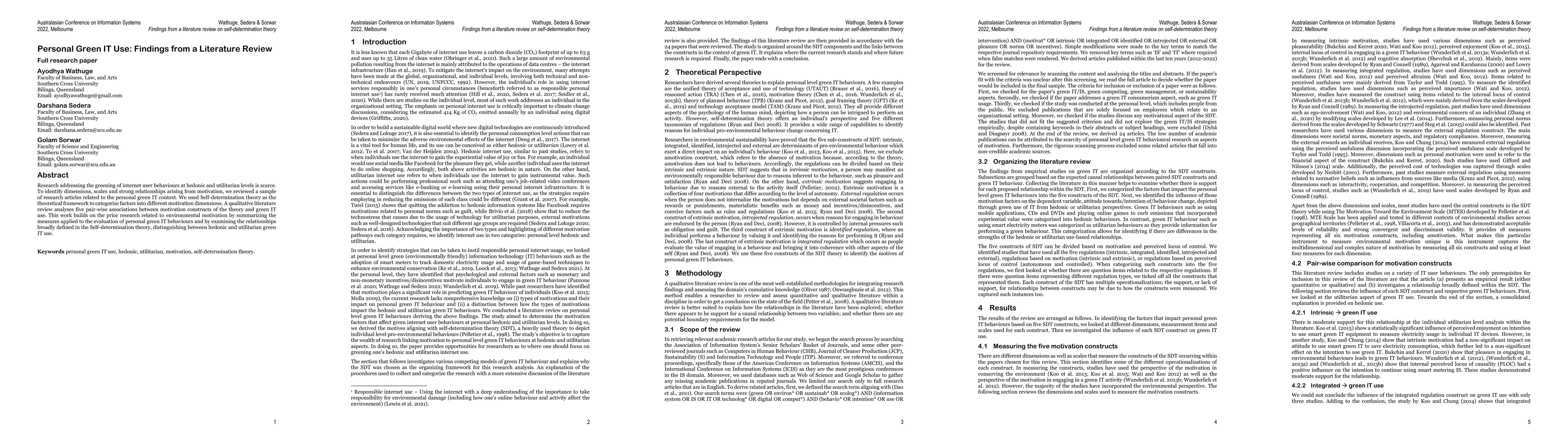 Thumbnail for Personal Green IT Use: Findings from a Literature Review