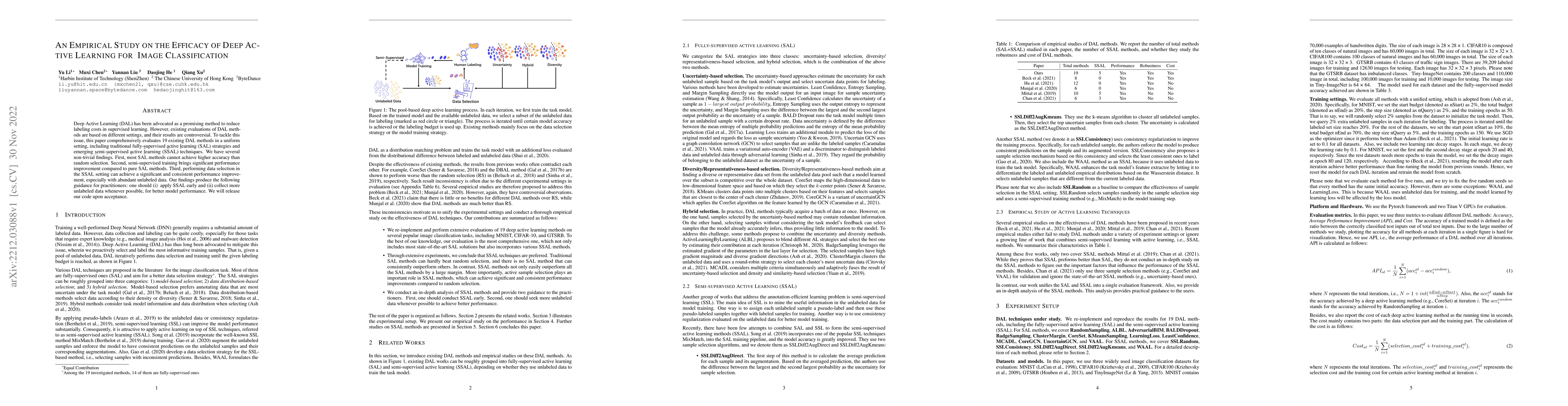 Thumbnail for An Empirical Study on the Efficacy of Deep Active Learning for Image
  Classification