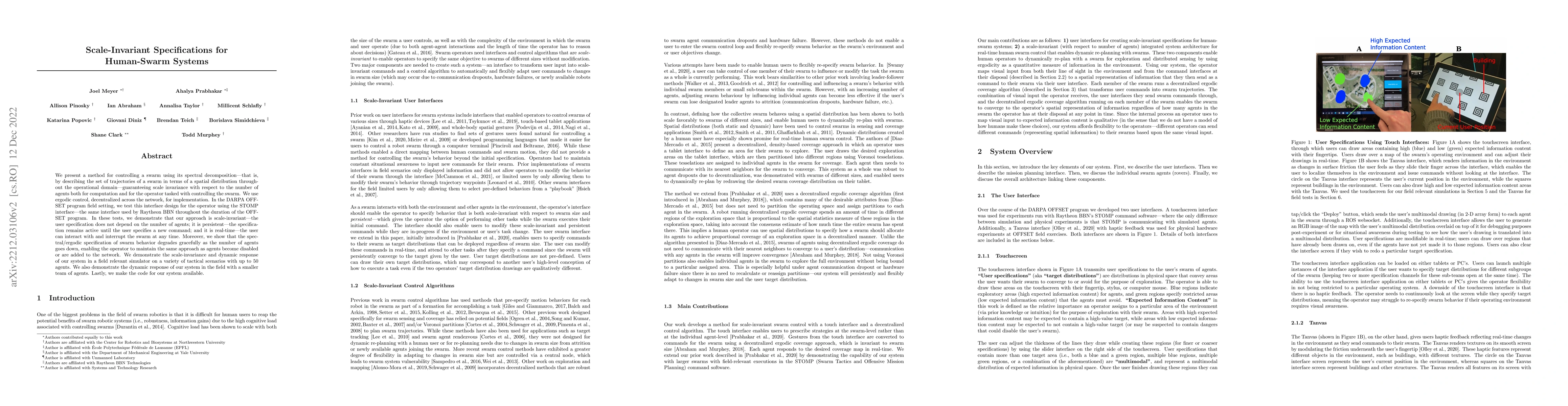 Thumbnail for Scale-Invariant Specifications for Human-Swarm Systems
