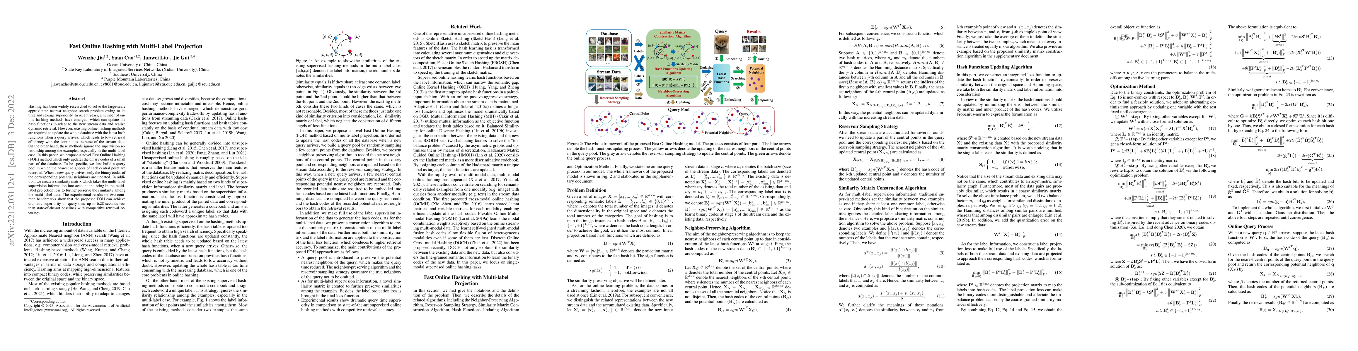 Thumbnail for Fast Online Hashing with Multi-Label Projection