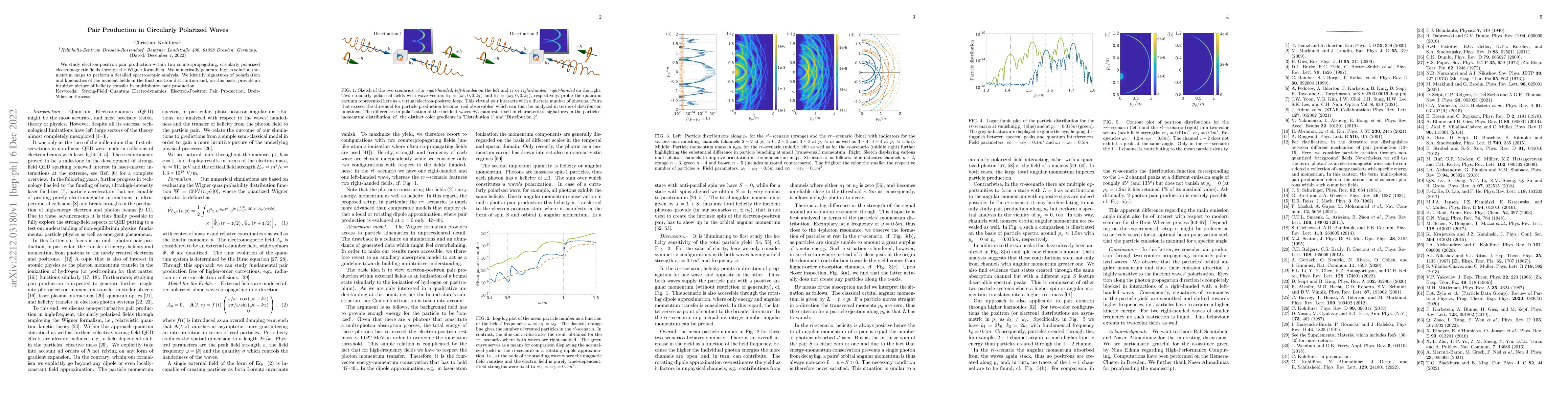 Thumbnail for Pair Production in Circularly Polarized Waves
