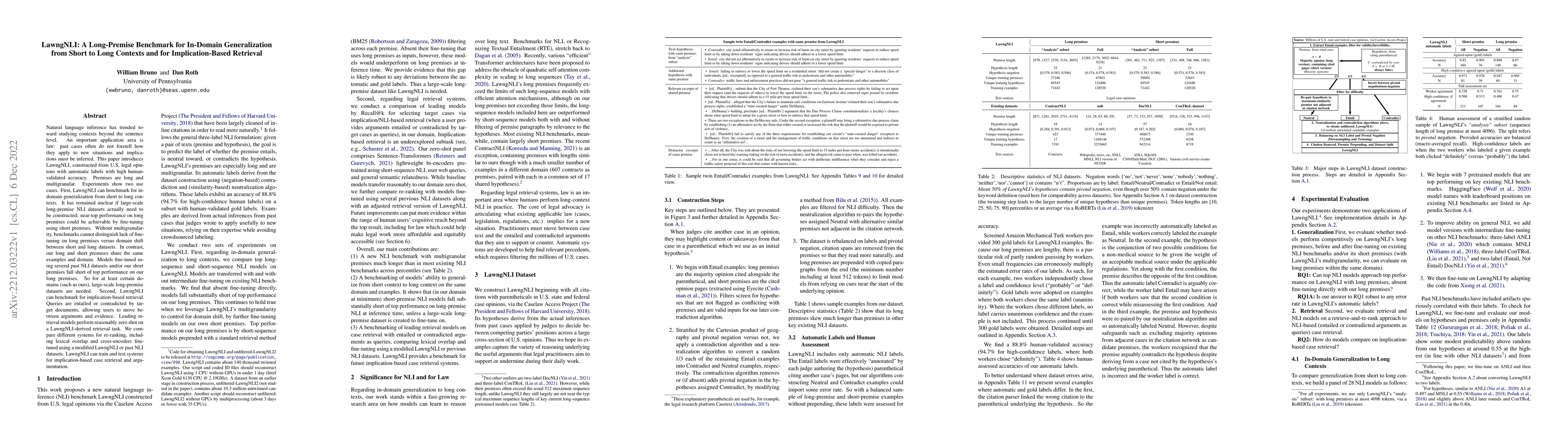 Thumbnail for LawngNLI: A Long-Premise Benchmark for In-Domain Generalization from
  Short to Long Contexts and for Implication-Based Retrieval
