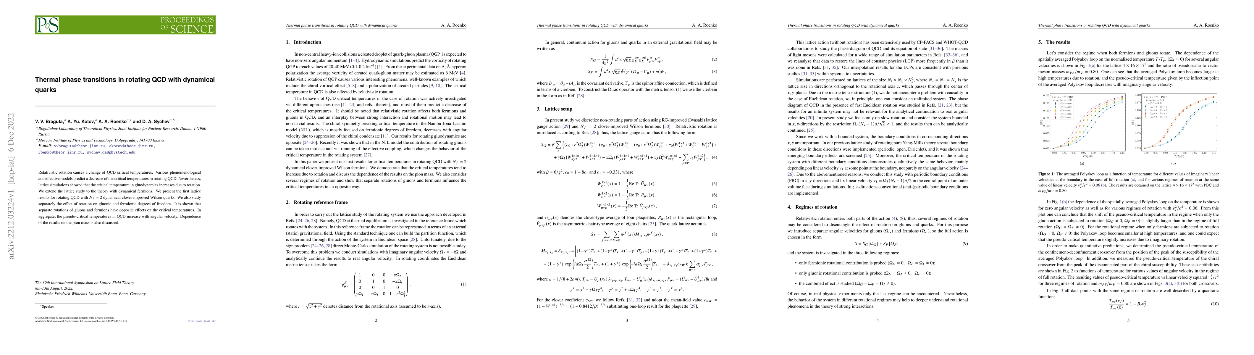 Thumbnail for Thermal phase transitions in rotating QCD with dynamical quarks