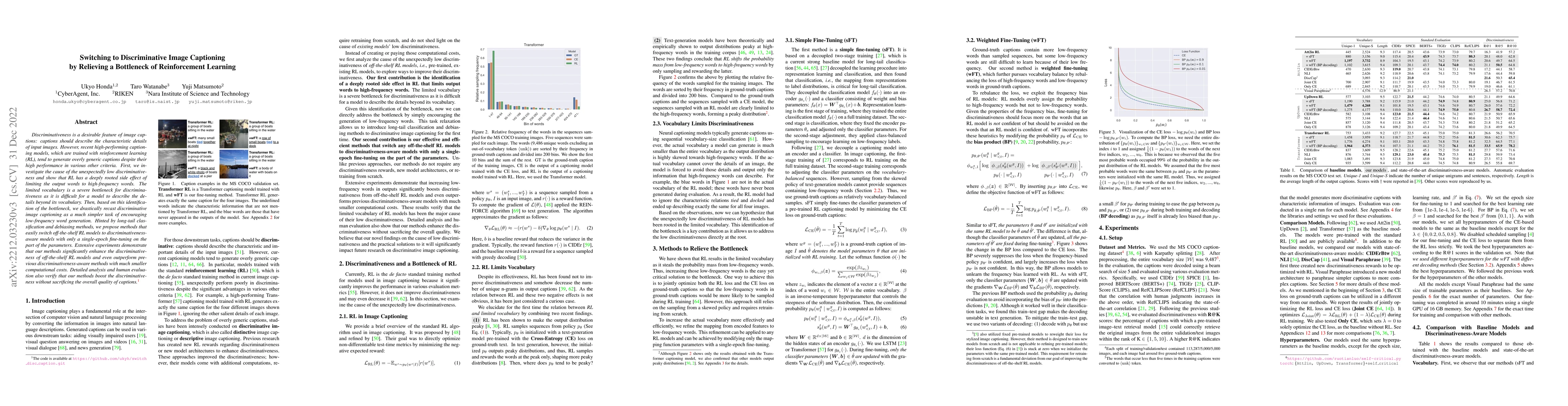 Thumbnail for Switching to Discriminative Image Captioning by Relieving a Bottleneck
  of Reinforcement Learning