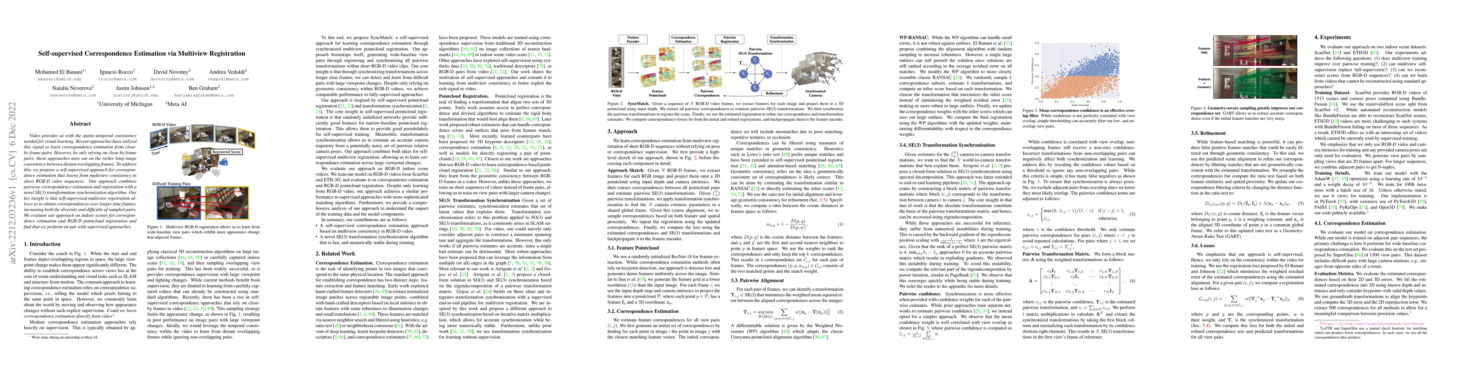 Thumbnail for Self-Supervised Correspondence Estimation via Multiview Registration