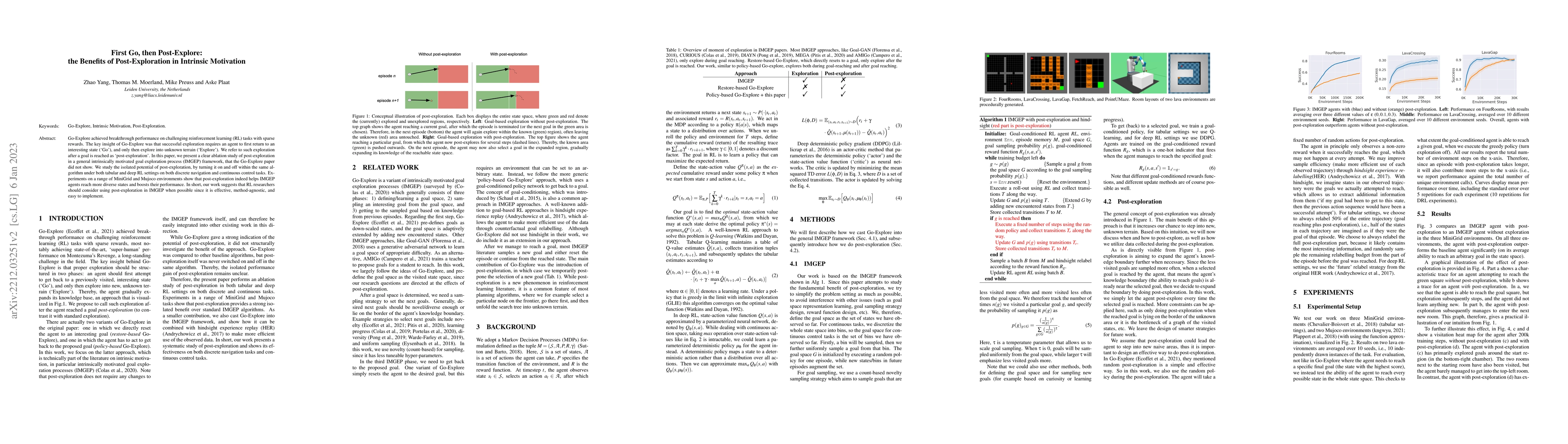Thumbnail for First Go, then Post-Explore: the Benefits of Post-Exploration in
  Intrinsic Motivation