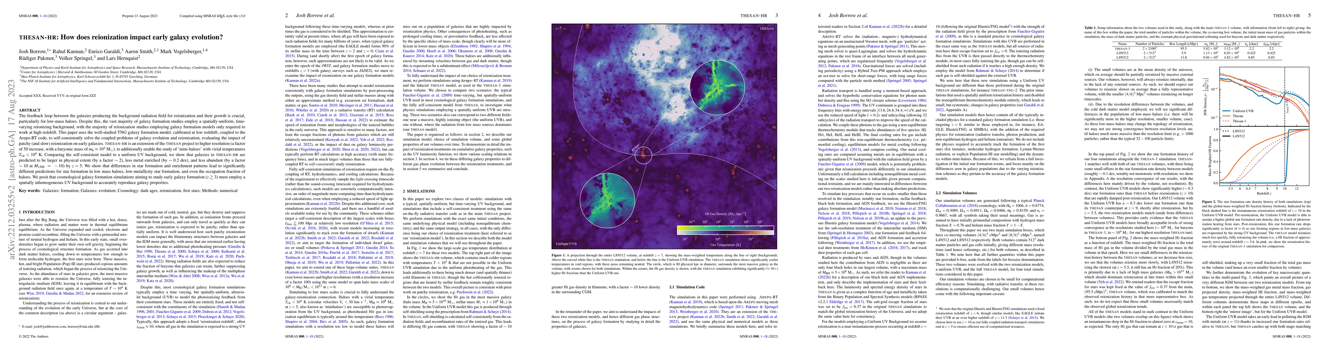 Thumbnail for THESAN-HR: How does reionization impact early galaxy evolution?