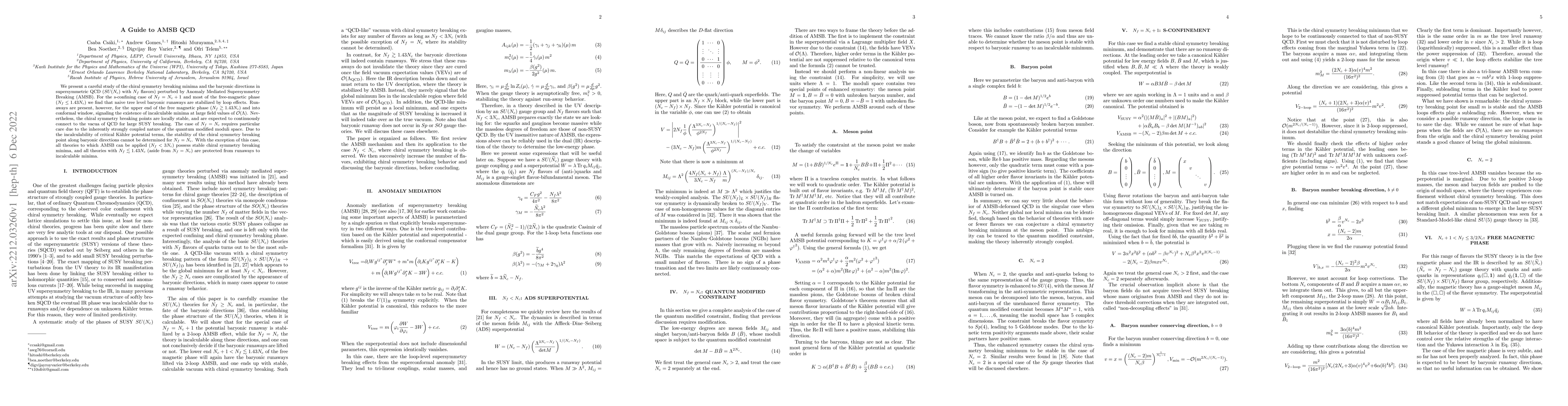 Thumbnail for A Guide to AMSB QCD