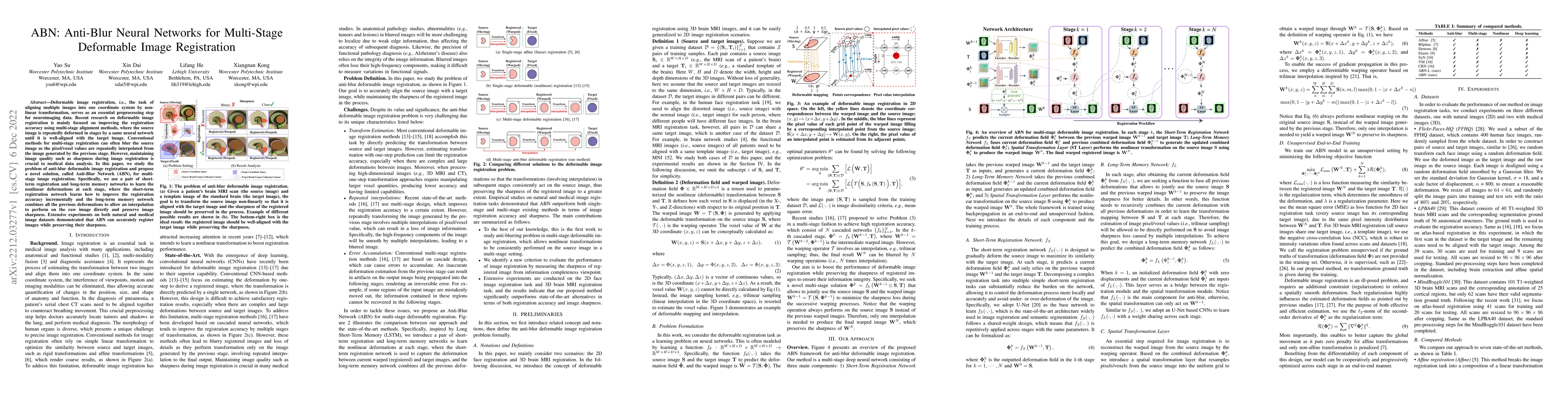 Thumbnail for ABN: Anti-Blur Neural Networks for Multi-Stage Deformable Image
  Registration