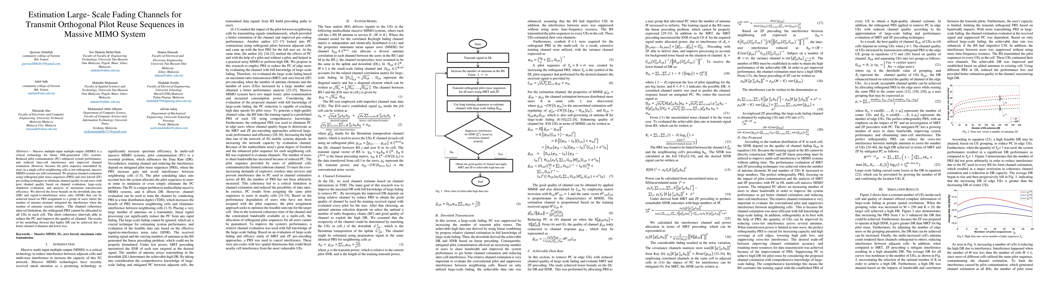 Thumbnail for Estimation Large- Scale Fading Channels for Transmit Orthogonal Pilot
  Reuse Sequences in Massive MIMO System