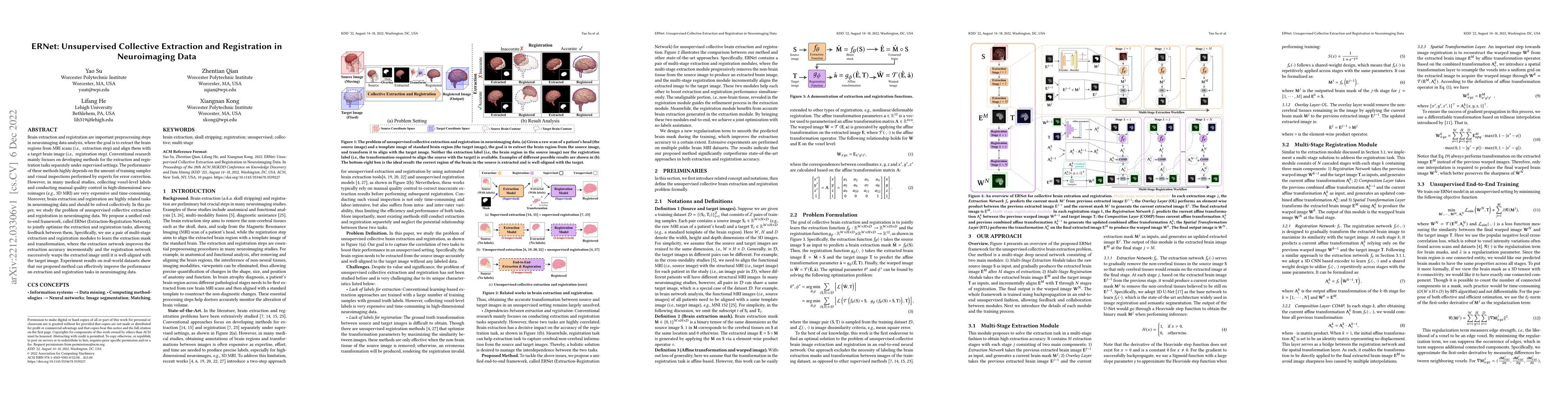 Thumbnail for ERNet: Unsupervised Collective Extraction and Registration in
  Neuroimaging Data