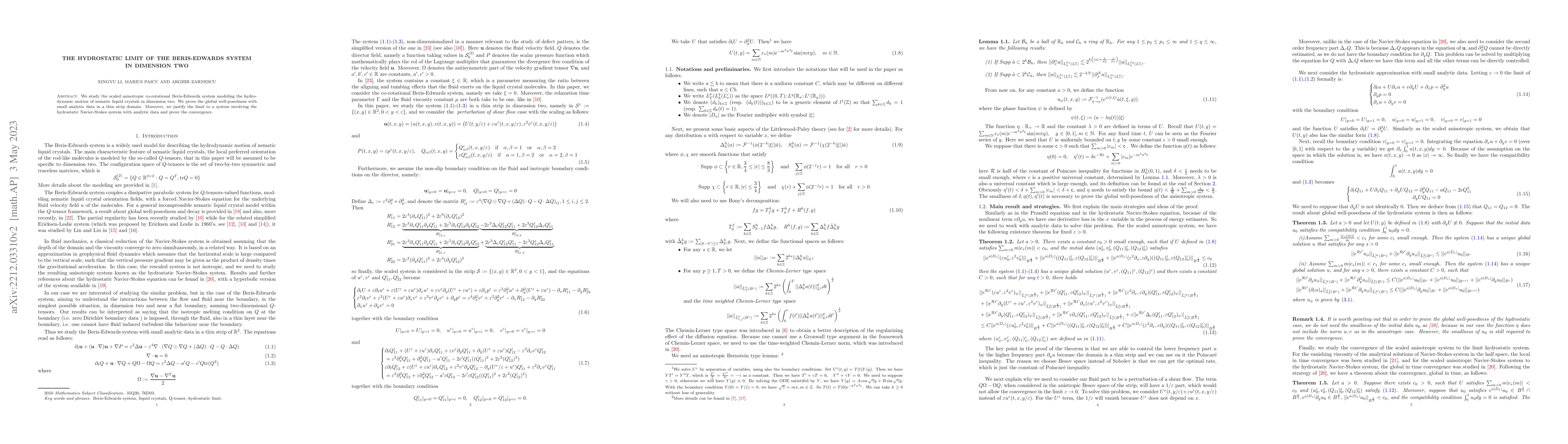 Thumbnail for The hydrostatic limit of the Beris-Edwards system in dimension two