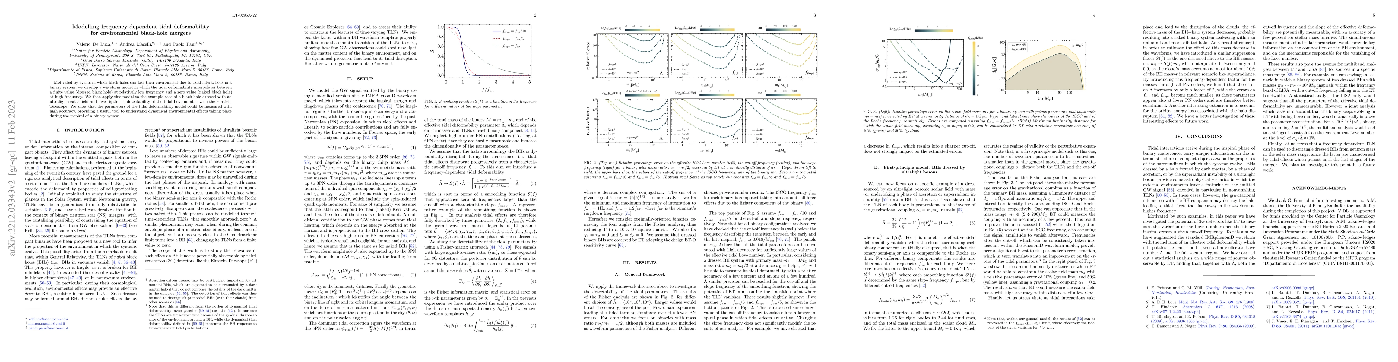 Thumbnail for Modelling frequency-dependent tidal deformability for environmental
  black-hole mergers