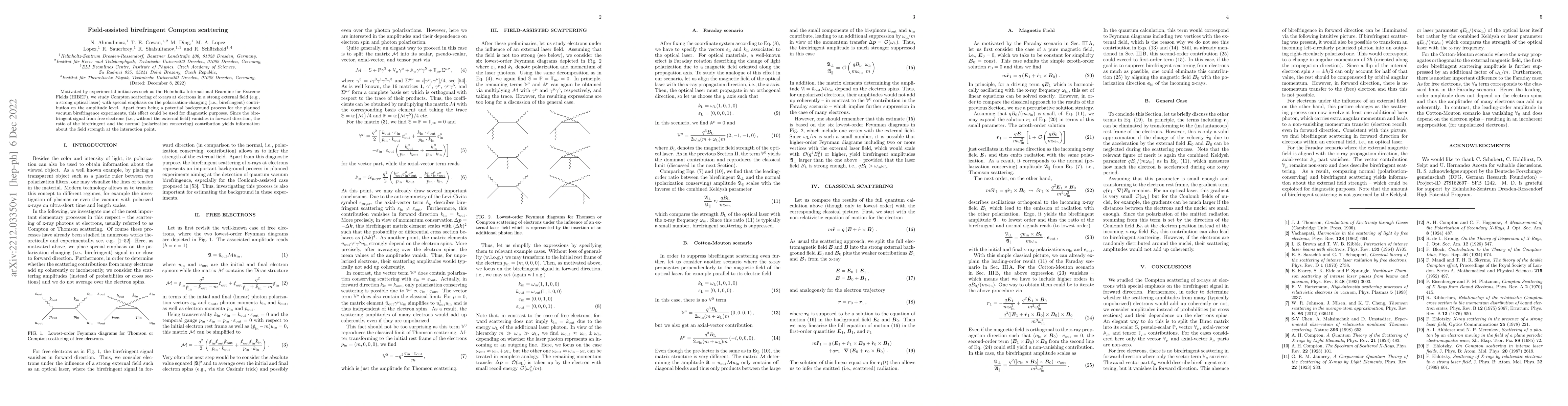 Thumbnail for Field-assisted birefringent Compton scattering