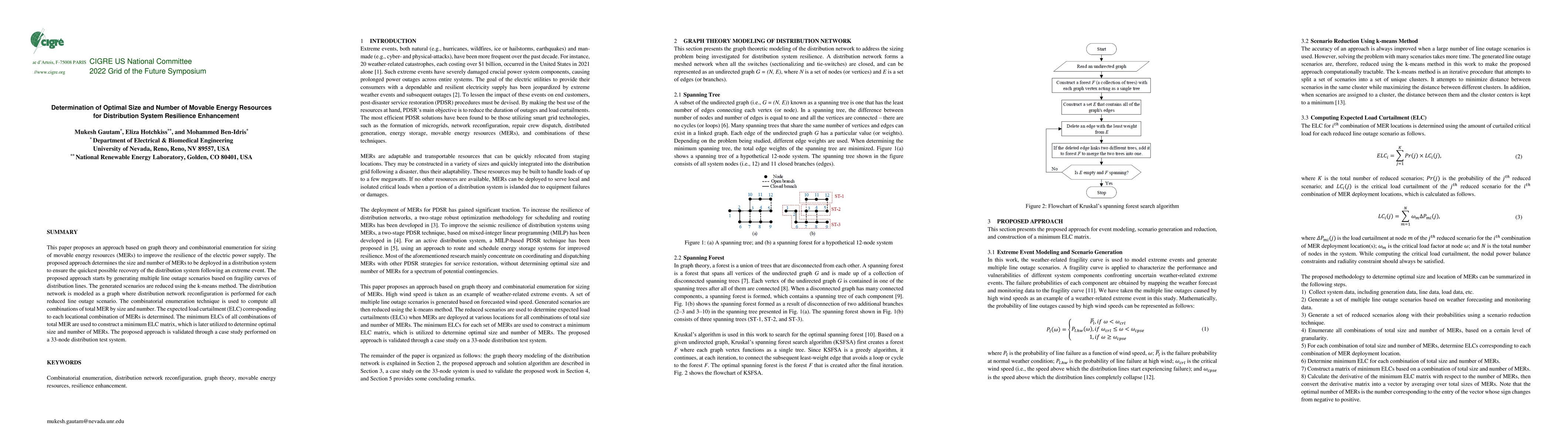 Thumbnail for Determination of Optimal Size and Number of Movable Energy Resources for
  Distribution System Resilience Enhancement