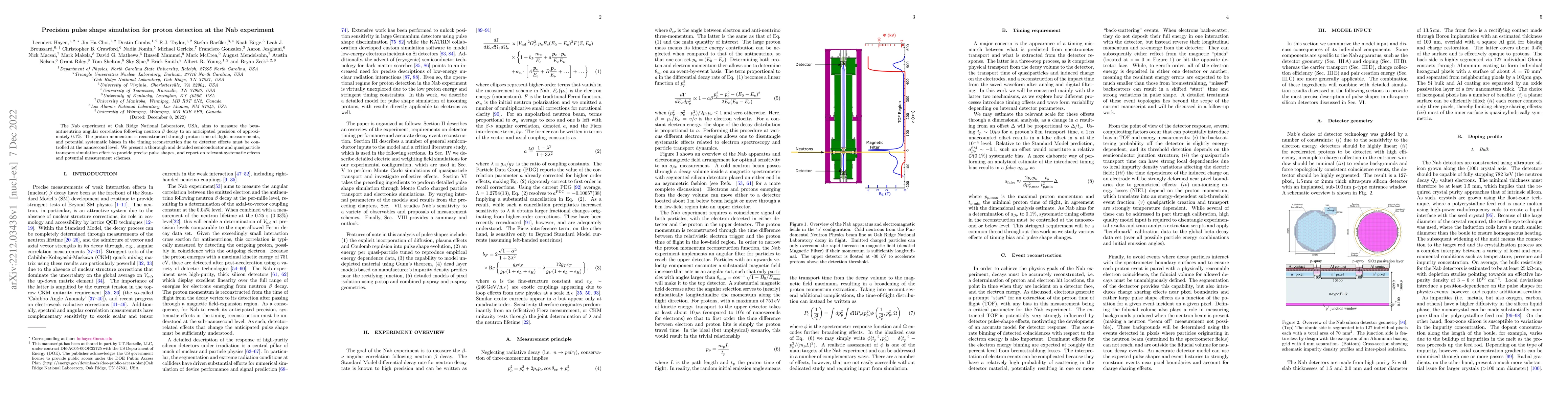 Thumbnail for Precision pulse shape simulation for proton detection at the Nab
  experiment
