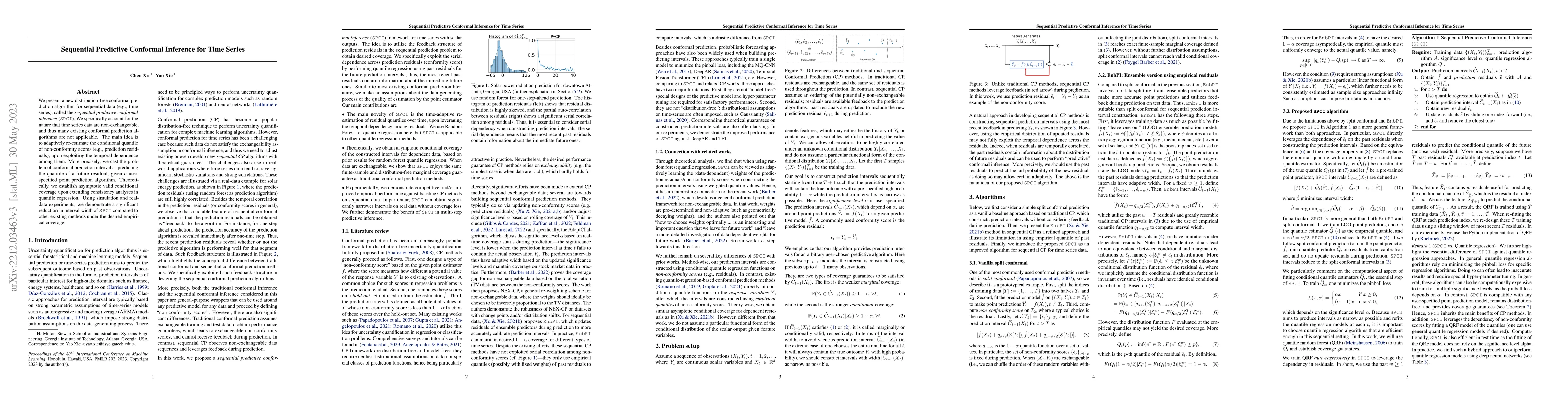 Thumbnail for Sequential Predictive Conformal Inference for Time Series