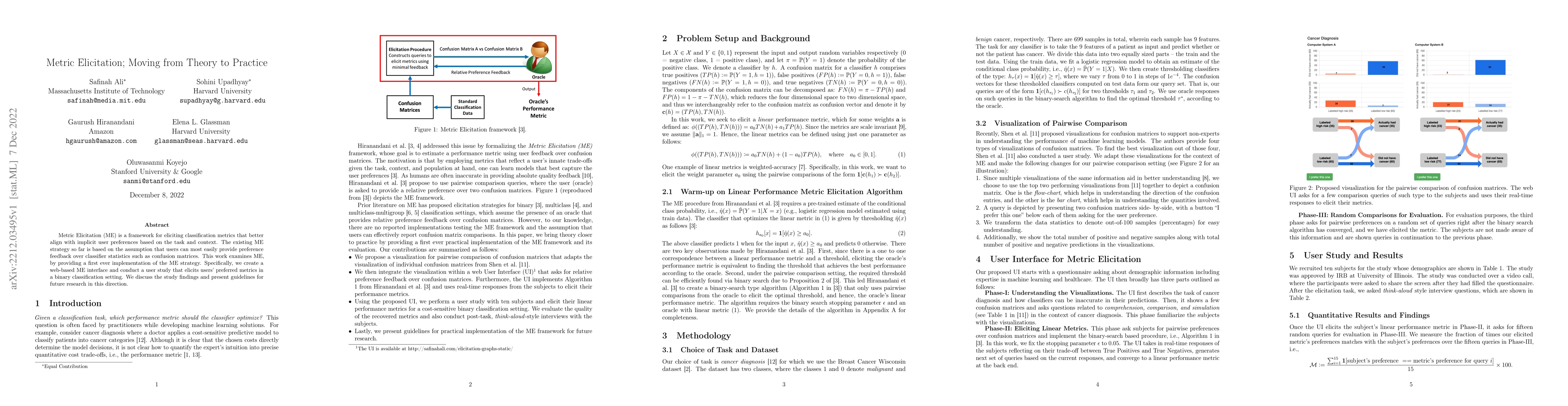 Thumbnail for Metric Elicitation; Moving from Theory to Practice