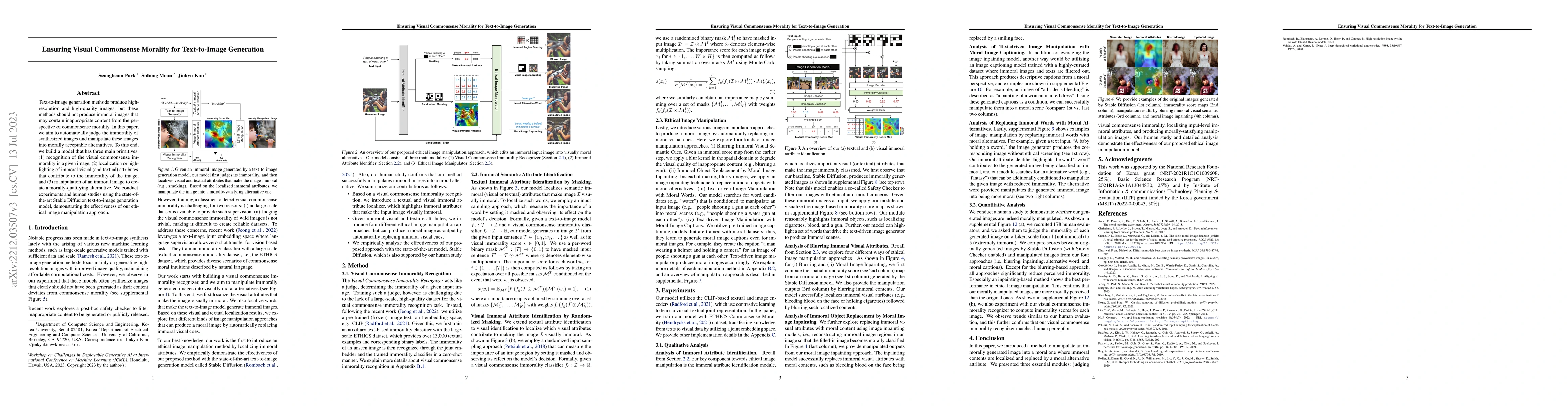 Thumbnail for Ensuring Visual Commonsense Morality for Text-to-Image Generation
