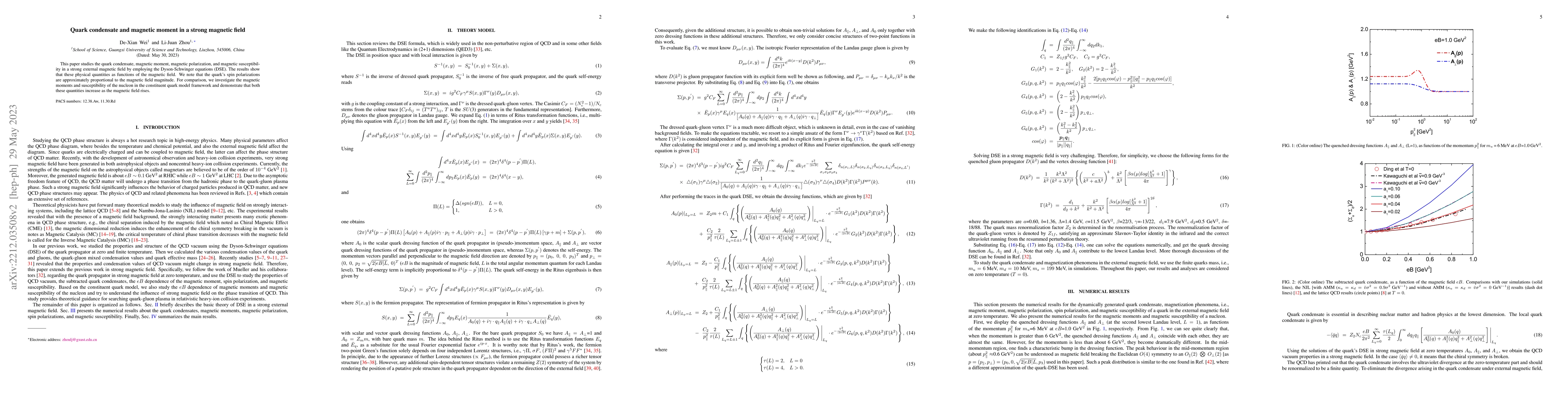 Thumbnail for Quark condensate and magnetic moment in a strong magnetic field